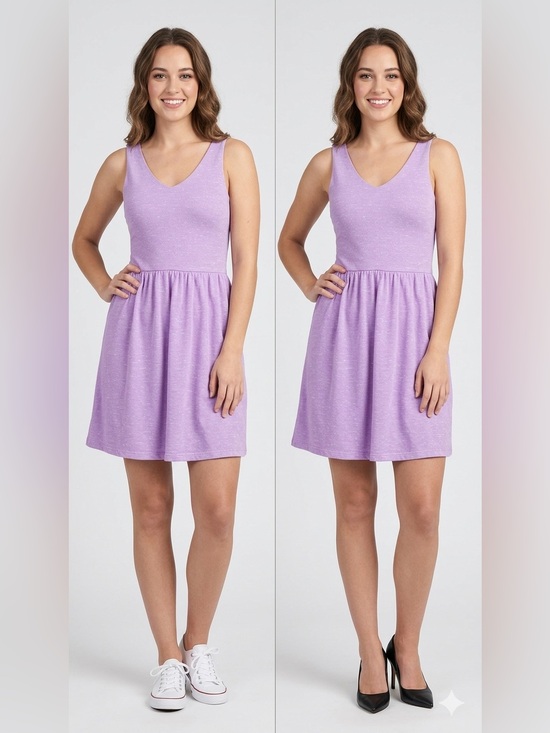Everly Dresses & Skirts - Everly Lavender Sleeveless V‑Neck Women Dress Lined NWOT